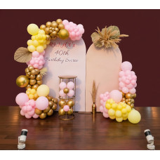 40th Birthday Balloon Backdrop Decoration