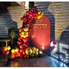 25th Silver Jubilee Anniversary Balloon Decoration in Jaipur