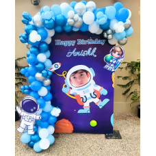 Space Theme Birthday Balloon Decoration in Jaipur Space Theme Birthday Balloon Decoration in Jaipur