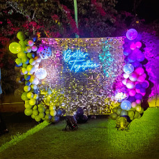 Better Together Neon Sequin Balloon Decor – Jaipur