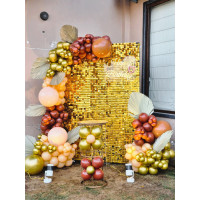 Gold Sequin Balloon Birthday Decoration in Jaipur