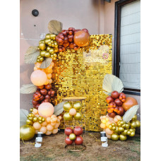 Gold Sequin Balloon Birthday Decoration in Jaipur