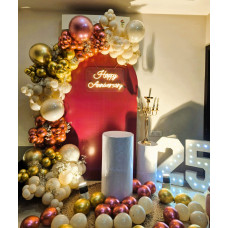 25th Anniversary Balloon Decoration Backdop 25th Anniversary Balloon Decoration Backdop