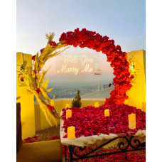Luxury “Will You Marry Me” Proposal Decoration in Jaipur