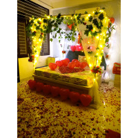 Romantic First Night Canopy Room Decoration in Jaipur