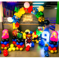 Superhero Theme Birthday Balloon Decor Jaipur