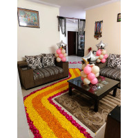 Welcome Home Flower & Balloon Pathway Decoration in Jaipur